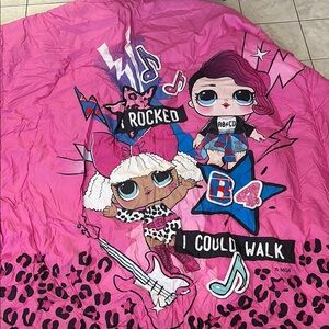 Pink LOL Surprise Character Blanket